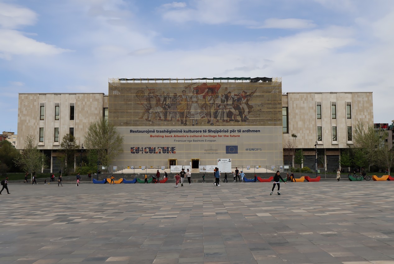 National History Museum, under reconstruction, Tirana